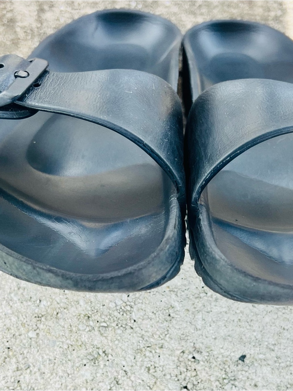 Birkenstock Black Madrid EVA Single-Buckle Slide Sandals - Picture 4 of 6